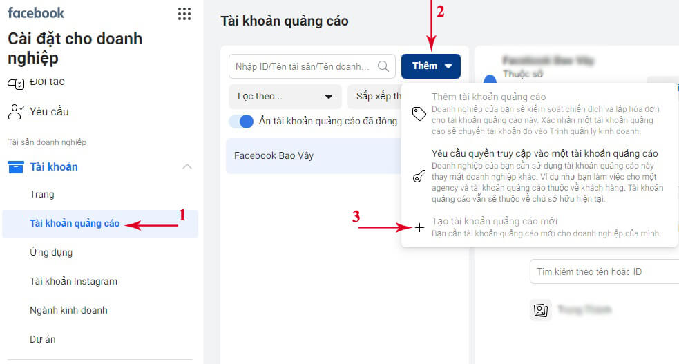 Cách tạo tài khoản quản lý quảng cáo