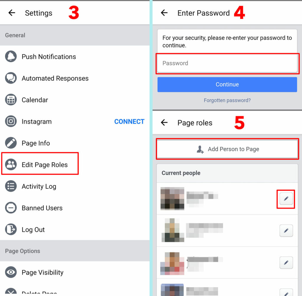 How to add new admin to facebook page on phone