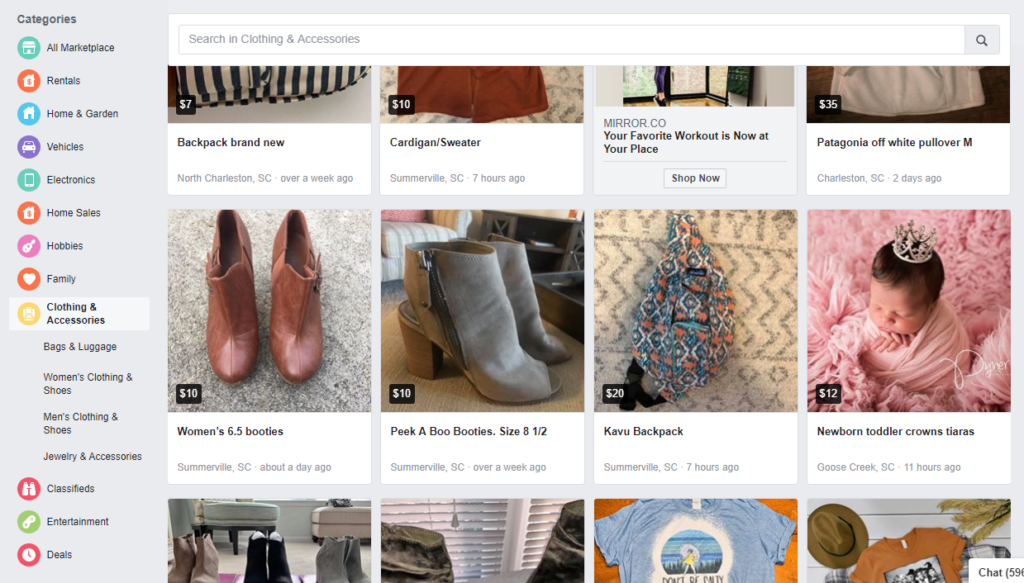 What should you keep in mind when placing ads on Facebook Marketplace?