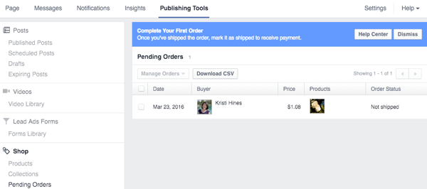 How to add a shop on facebook