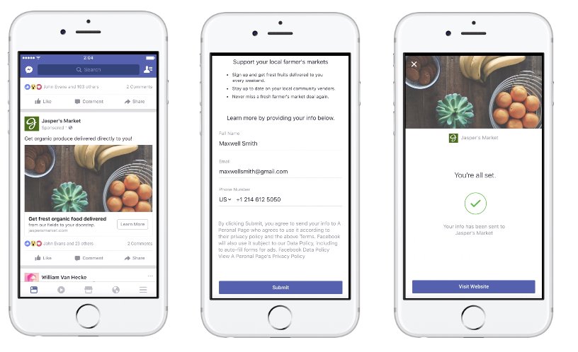 How to create instant experience on Facebook