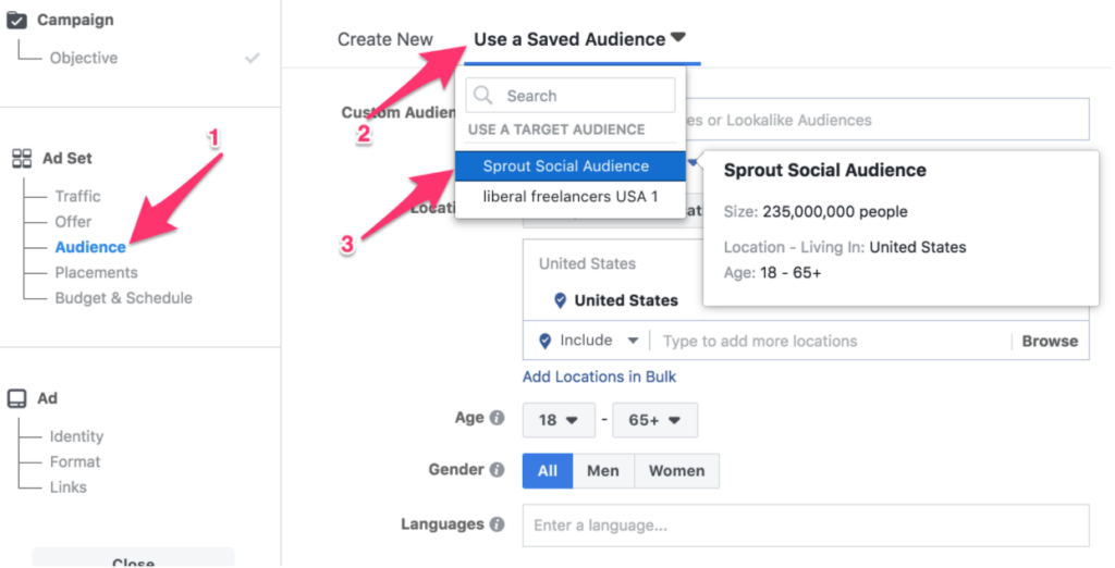 How to create targeted facebook ad