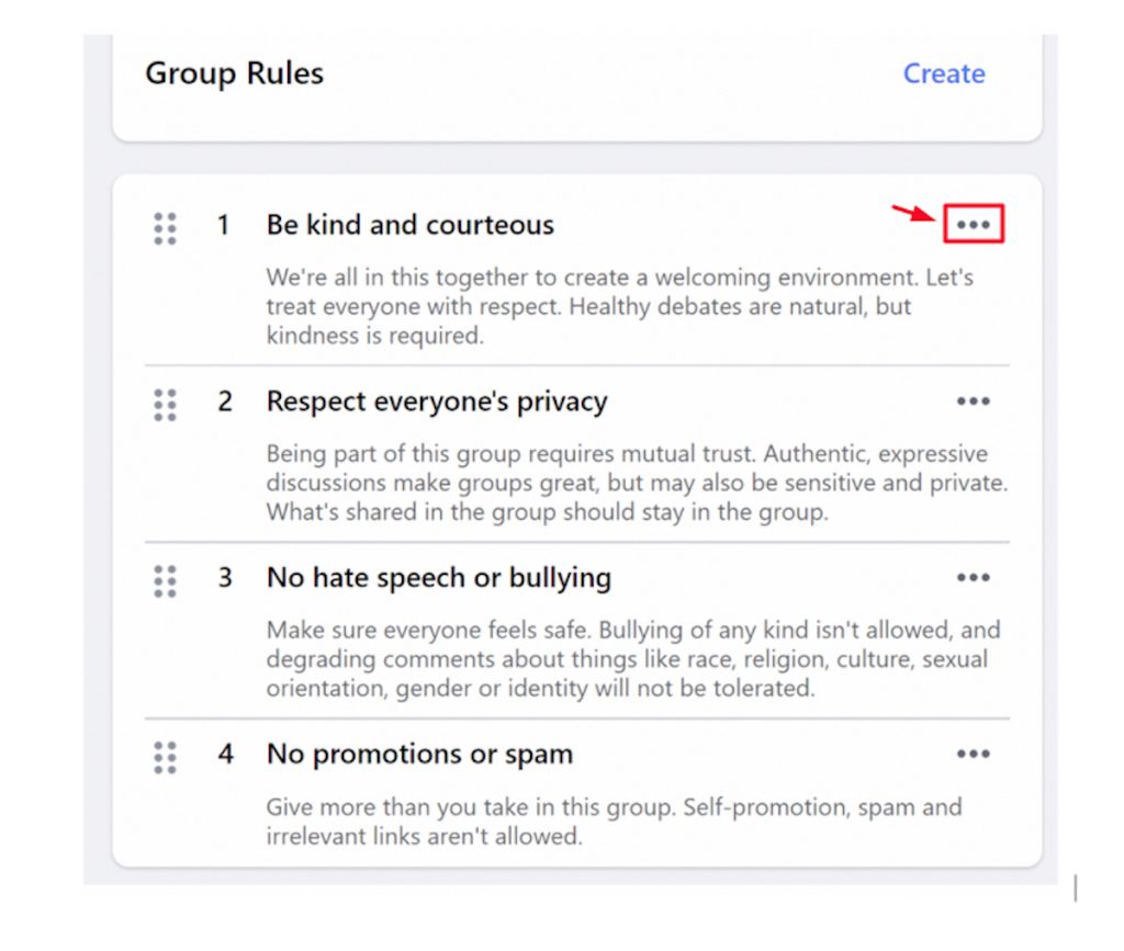 Some rules and conditions that Facebook sets for admins