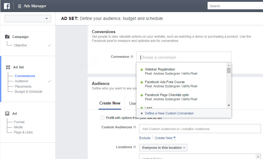 What is Facebook conversion advertising?