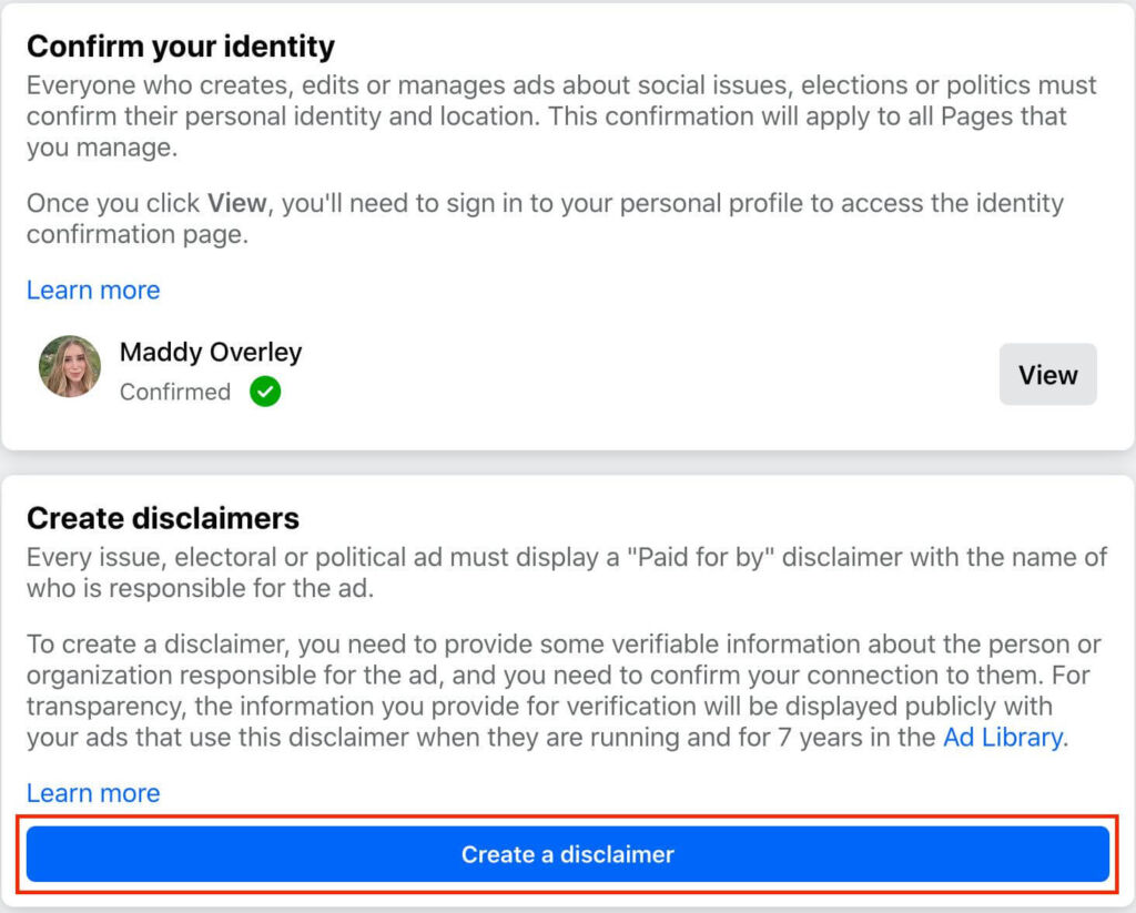 How to Create a Disclaimer for Facebook Ads