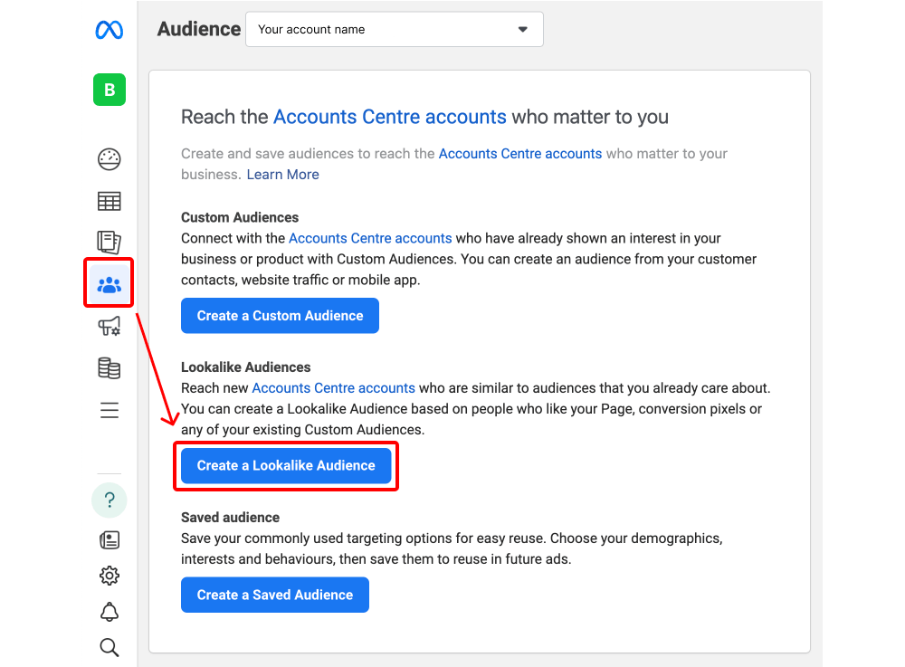 How to create a special ad audience in facebook