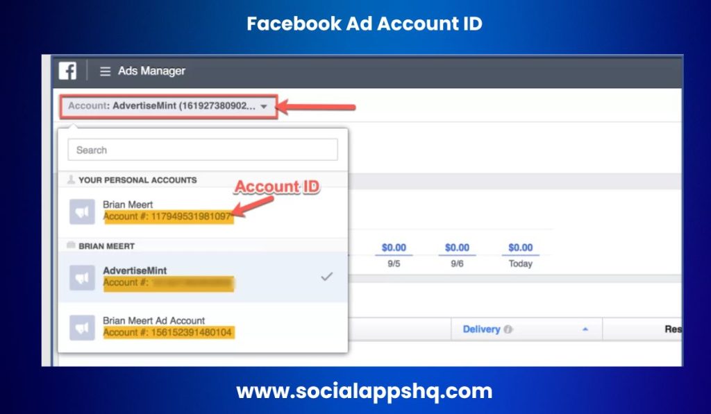 How to create facebook ad account ID