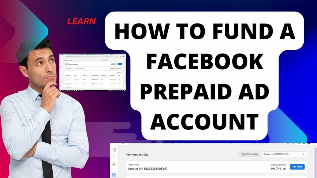 How to create prepaid ad account facebook