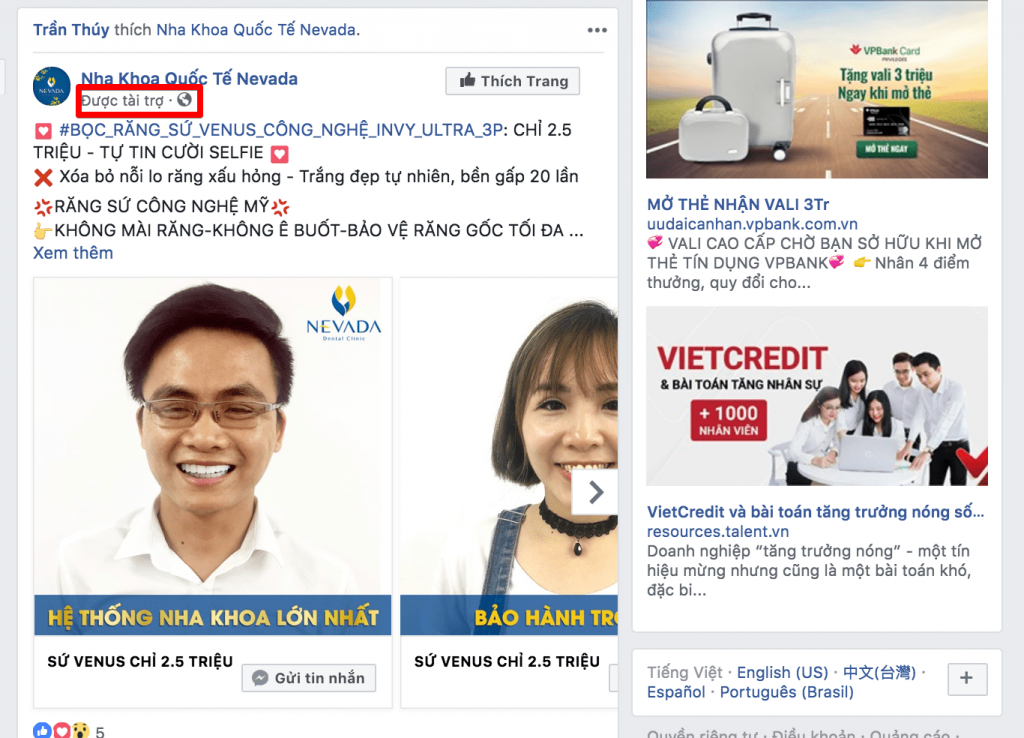 Quảng cáo tương tác trên Facebook là gì?