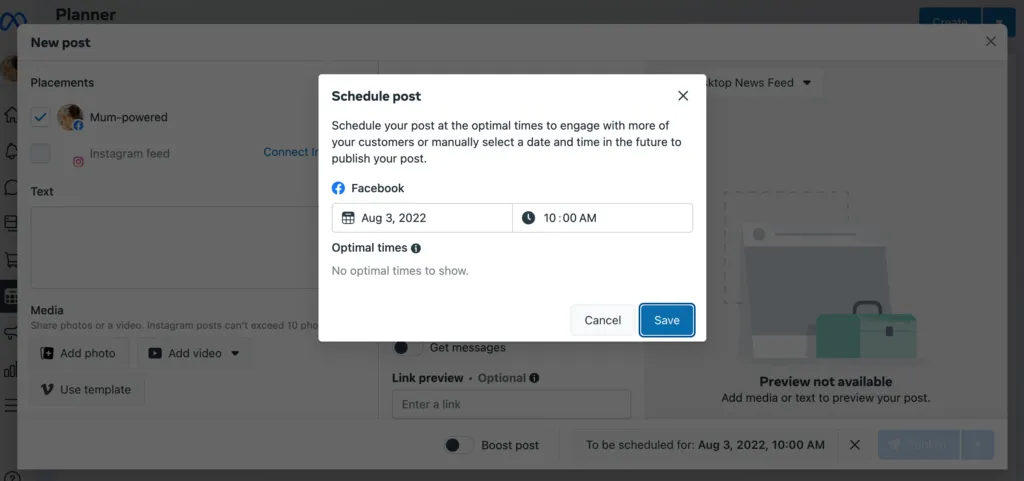 Why should you schedule automatic posting on Facebook?