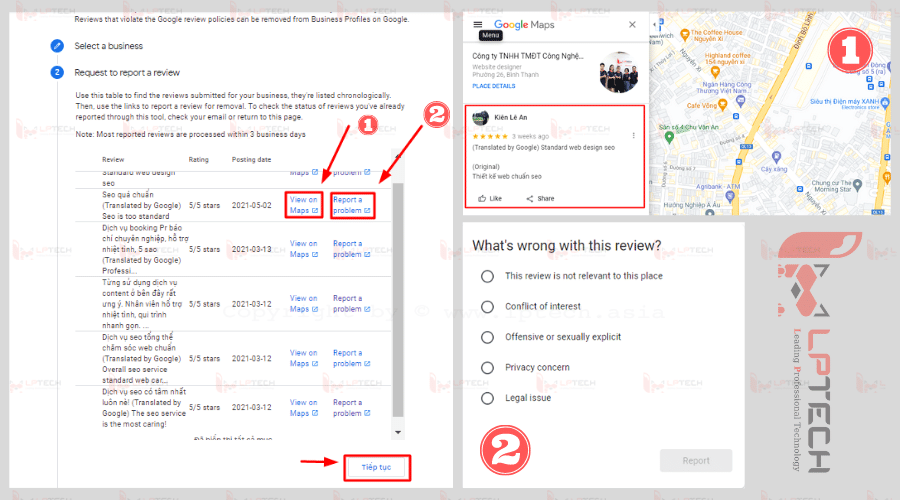 Cách thêm đánh giá facebook vào google my business thủ công