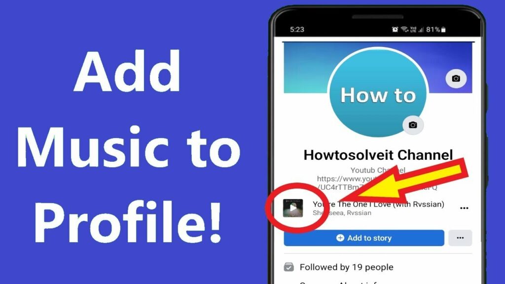 How do i add a song on my facebook profile
