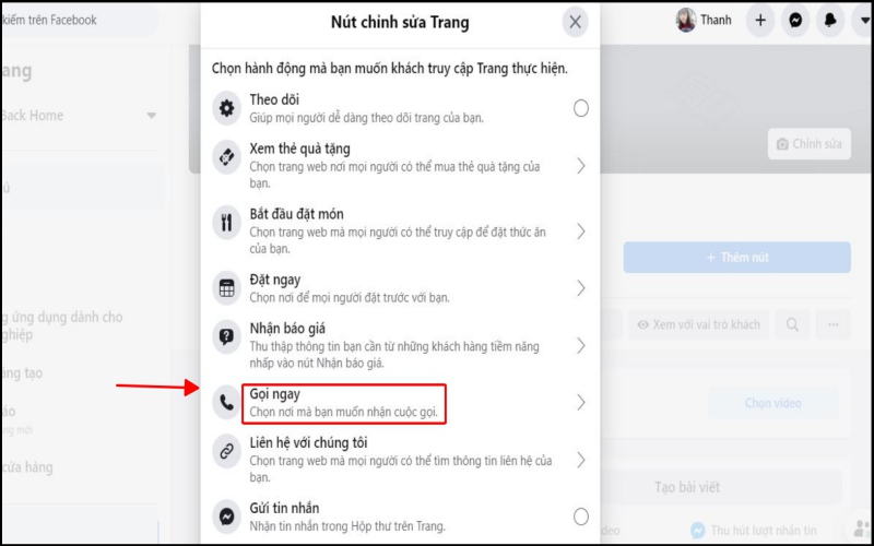 Làm thế nào để tôi thêm nút quyên góp vào trang facebook