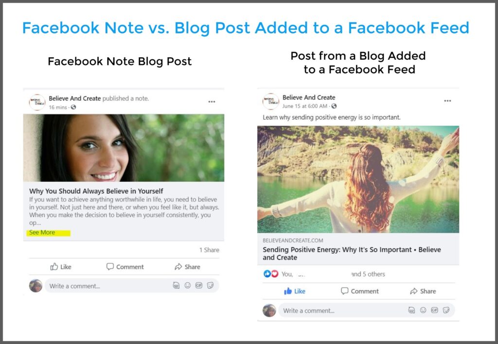 Creating personal blogs on Facebook is becoming a trend