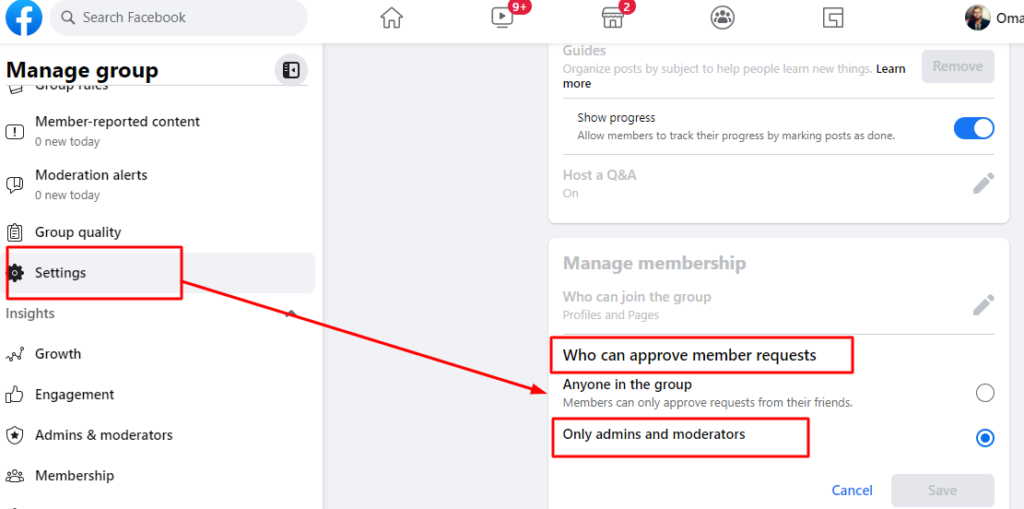 How to add admin and moderator in facebook group