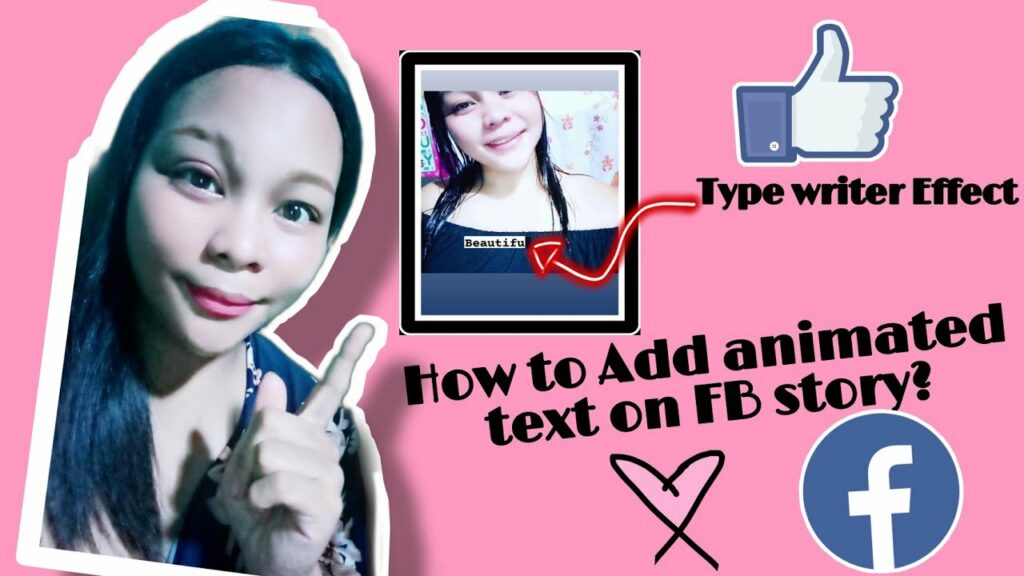 How to add animated text in Facebook story